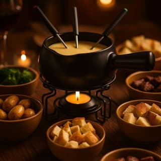 SINGAPORE - PRIVATE DINING - CHEESE FONDUE DINNER 4