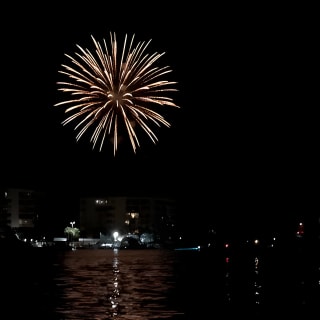 Destin Harbor Firework Show by Boat 9