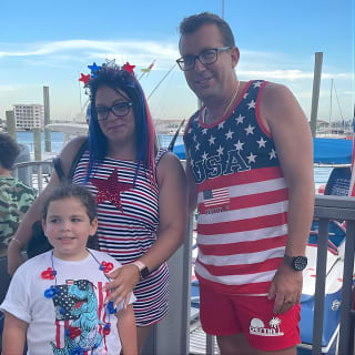 Destin Harbor Firework Show by Boat 10