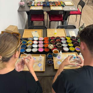 Mosaic Art Classes Cookeville: Turkish Lamp Workshop 2