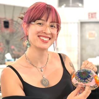 Mosaic Art Classes Cookeville: Turkish Lamp Workshop 4