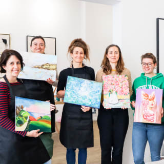 Sip & Paint / Malparty in München: Mal Dein eigenes Kunstwerk in einer echten Galerie 2