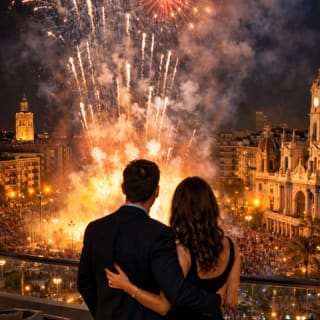 Menú degustación + Mascletá nocturna 1