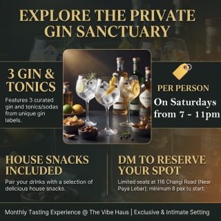 SINGAPORE - PRIVATE GIN SANCTUARY @ THE VIBE HAUS 1