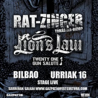 Rat-Zinger + Lion's Law (+ 21 Guns Salute) | Sala Stage Live | Bilbao 2