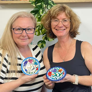 Painting Classes Montgomery: Ceramic Plates & Bowls 2