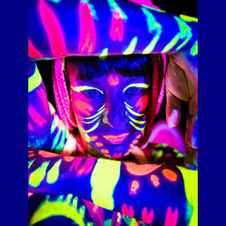 Neon Naked Life Drawing | UV Art Experience 1