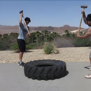 Outdoor-Obstacle-Kurs mit malerischer Las Vegas Skyline in Henderson 27