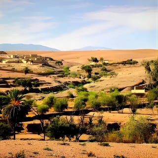Promenade à dos de chameau à Agafay et vallée de l'Ourika dans les montagnes de l'Atlas 3