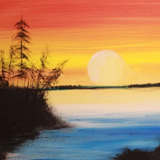 Paint & Sip Party: Social painting class with drink 2