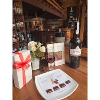Chocolates gourmet + copa de oporto 2