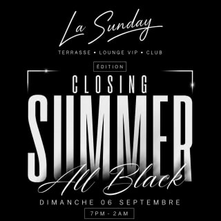 LA SUNDAY — CLOSING SUMMER ALL BLACK 🖤 1