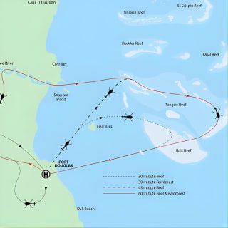 Great Barrier Reef or Rainforest Scenic Flights from Port Douglas 4