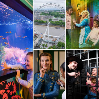 Madame Tussauds, London Eye, SEA LIFE Aquarium, Shrek's Adventure! y Dungeon 2