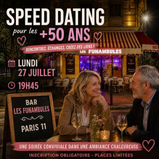 Speed dating chic ✨ Célibataires + 50 ans 1