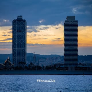 Puesta de sol desde un velero en Barcelona 2