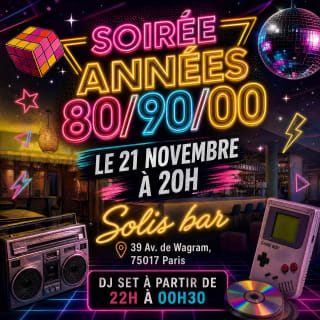 Soirée années 80/90/00 entre célibataires✨ Bar d'Hôtel 5* (Champs-Élysées) 1