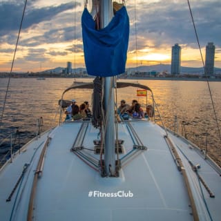 Puesta de sol desde un velero en Barcelona 6