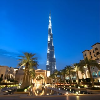 Burj Khalifa: At the Top entry with Fountain Boardwalk 2