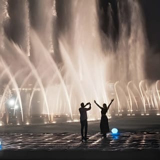 Burj Khalifa: At the Top entry with Fountain Boardwalk 4