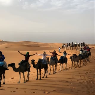 Nuit à dos de chameau dans le désert de Merzouga/ Erg Chebbi 3