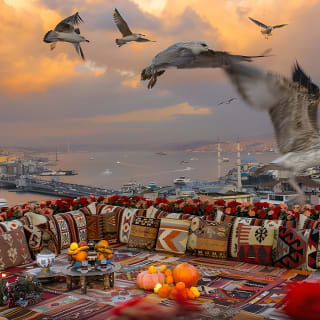 Uçan Elbise ile İstanbul Çatı Fotoğraf Çekimi 14