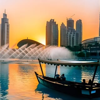 Burj Khalifa: At the Top entry with Fountain Boardwalk 6