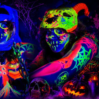 Halloween Neon Naked Life Drawing | Clapham North 1