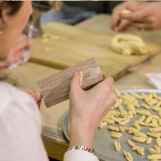 Fresh Cavatelli Pasta with Pesto in NYC 1