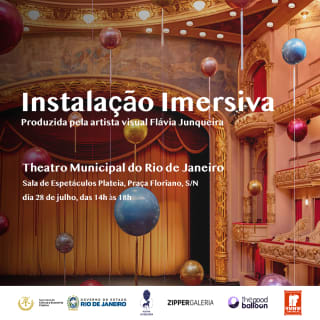 Instalação Artística em comemoração ao aniversário do TMRJ 1