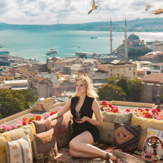 Uçan Elbise ile İstanbul Çatı Fotoğraf Çekimi 17