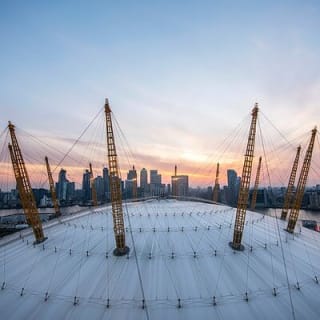 Up at The O2 Sunset Climb 2