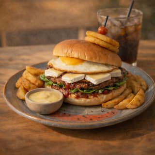 Menús Burger All Day en Waffle Barcelona 1