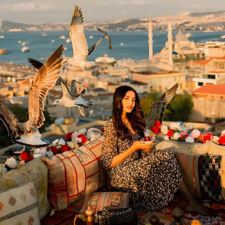 Uçan Elbise ile İstanbul Çatı Fotoğraf Çekimi 18