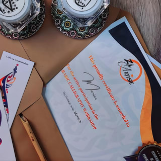 Atelier de calligraphie arabe à Marrakech 2