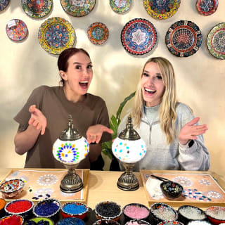 Mosaic Art Classes Atlanta: Turkish Lamp Workshop 3