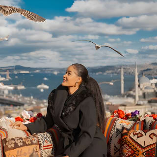 Uçan Elbise ile İstanbul Çatı Fotoğraf Çekimi 19