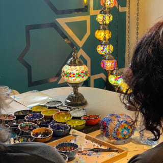 Mosaic Art Classes Waukesha: Turkish Lamp Workshop 4