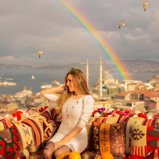 Uçan Elbise ile İstanbul Çatı Fotoğraf Çekimi 20