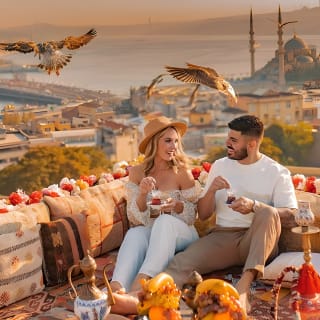 Uçan Elbise ile İstanbul Çatı Fotoğraf Çekimi 22