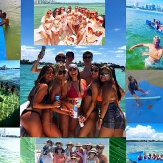 Miami Sandbar Island Yacht Charter40 Boat Rental Tours Private  1