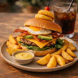 Menús Burger All Day en Waffle Barcelona 2