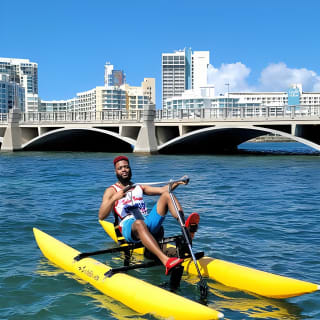 Adventure Water Bike in Condado Lagoon, San Juan 7