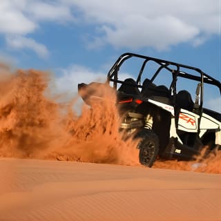 Polaris 1000CC 4Seater Buggy Rental in an open Desert Safari 4