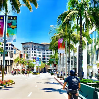 Beverly Hills Tour - Filmstar-Höfe und Los Angeles Sightseeing mit dem Elektrofahrrad 27