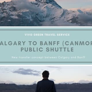 Autobús público de Calgary a Banff (Canmore) 1