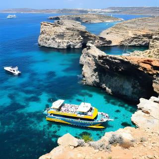 Comino Island: including Blue Lagoon, Crystal Lagoon & sea caves 4