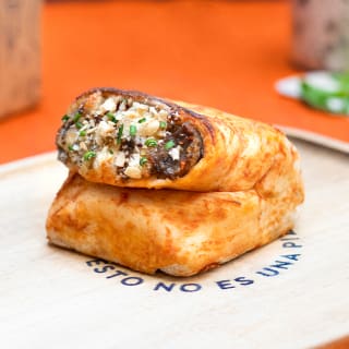 Tino's menu for two: empanada, pizza and burrito all in one 2