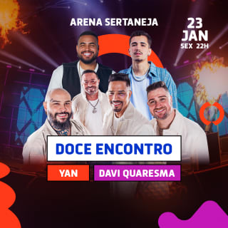 Show do Doce Encontro, Yan e Davi Quaresma no Arena Sertaneja 1