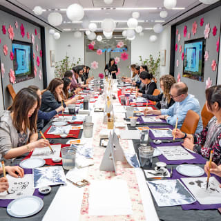 Clase de pintura con tinta japonesa 8